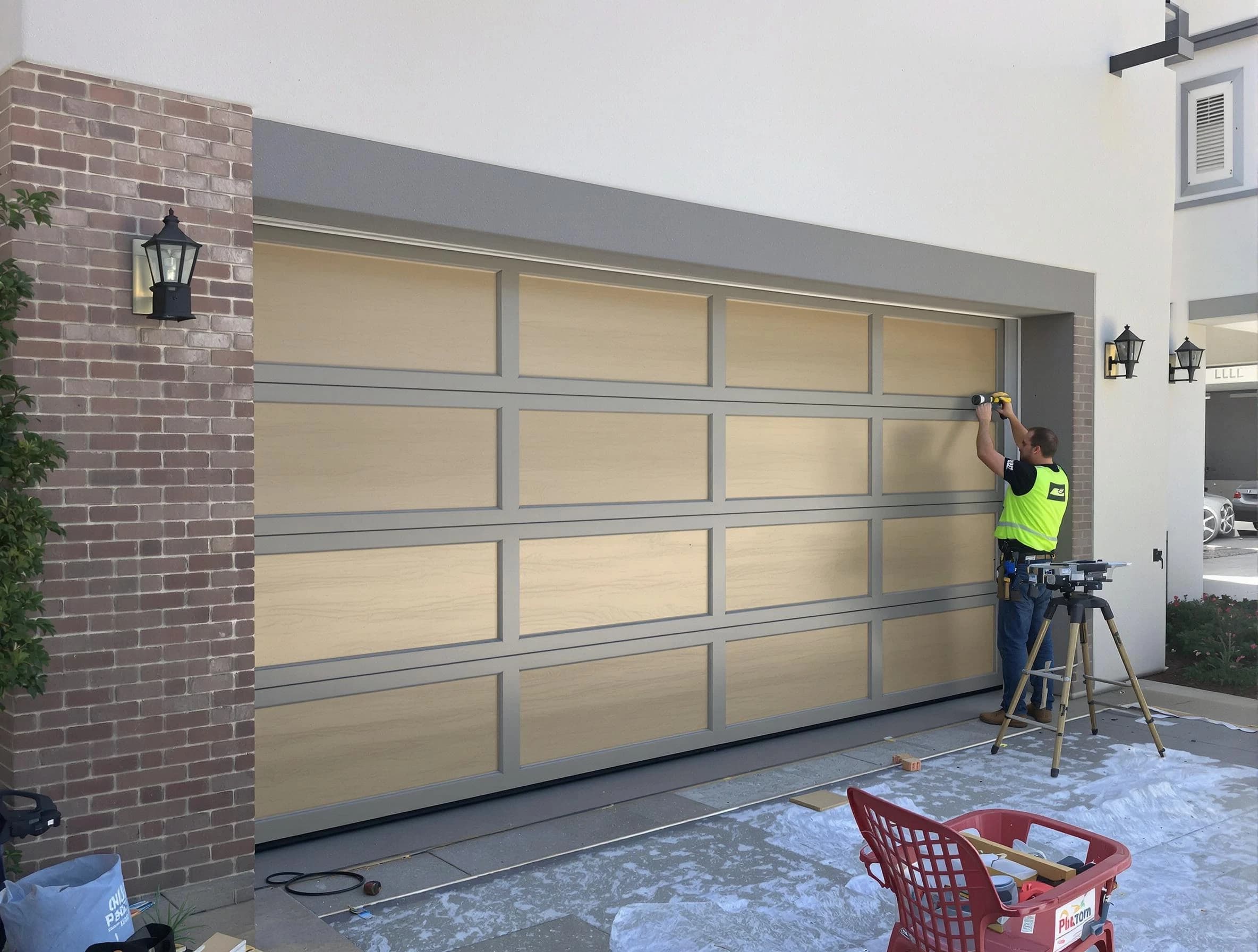 Garage door replacement service by Hampton Garage Door Repair in Hampton