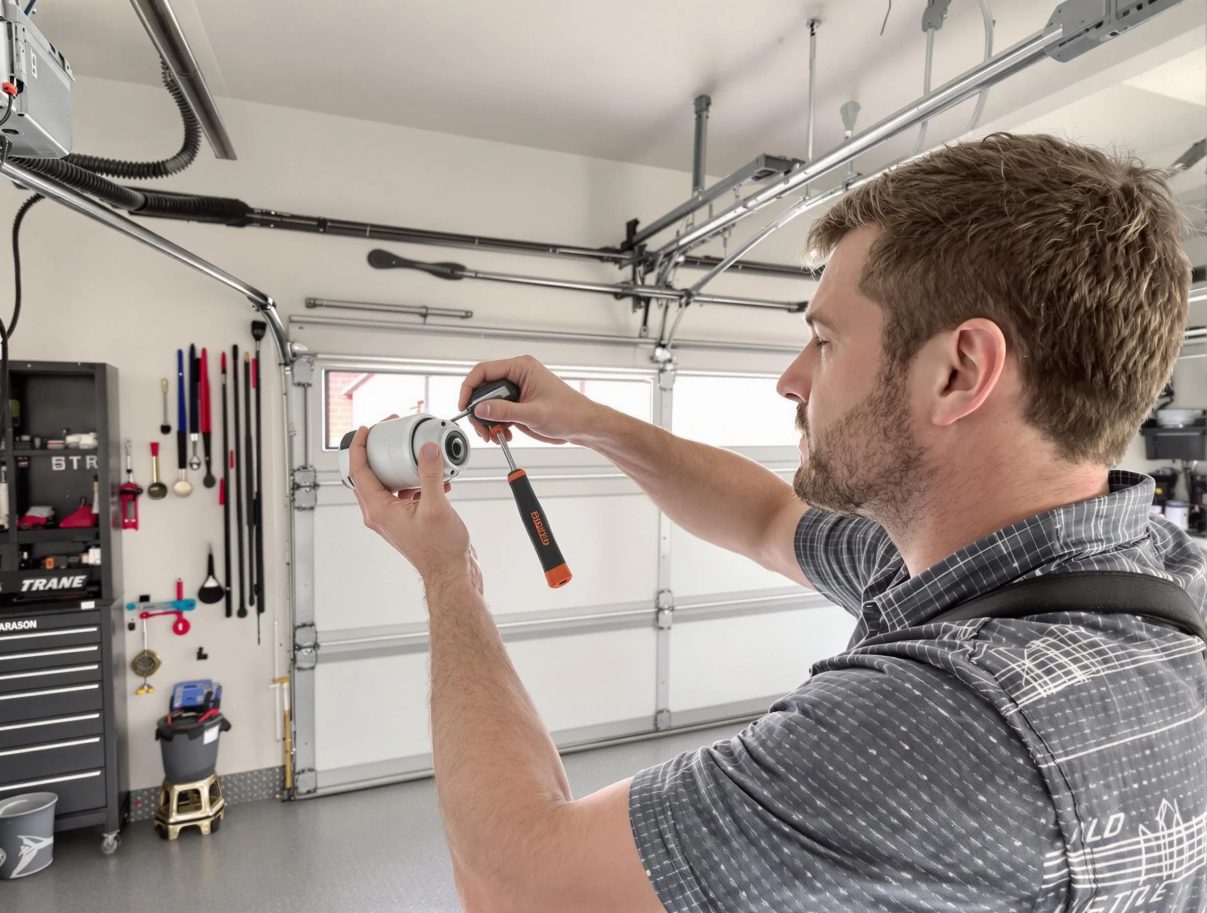 Garage door opener repair service by Hampton Garage Door Repair in Hampton