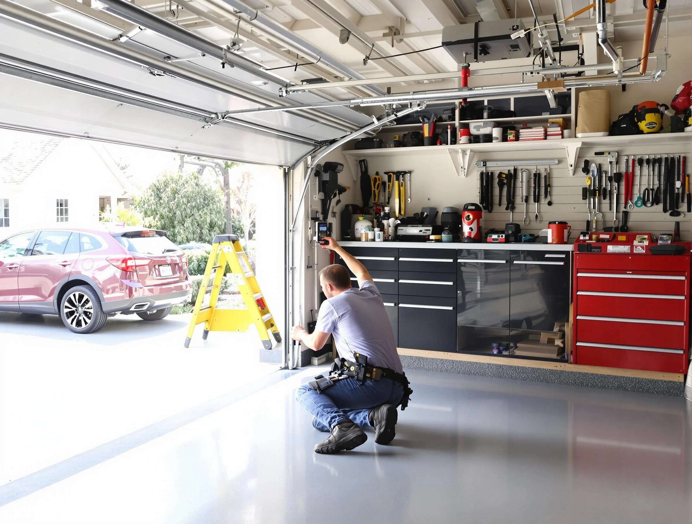 Local garage door repair service by Hampton Garage Door Repair in Hampton